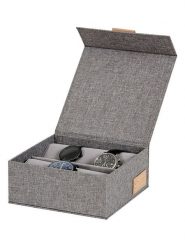 STORE IT Pudełko "Premium" w kolorze szarym na zegarki - 16,5 x 7 x 16,5 cm rozmiar: onesize. Szare zegarki damskie STORE IT. Za 136.13 zł.