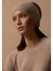 Perfect Cashmere Kaszmirowa czapka "Faith" w kolorze szarobrązowym rozmiar: onesize. Brązowe czapki zimowe damskie Perfect Cashmere, z kaszmiru. Za 152.26 zł.