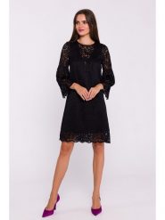 Stylove Sukienka w kolorze czarnym rozmiar: L. Czarne sukienki damskie Stylove, l, bez wzorów, z koronki, bez kołnierzyka, bez ramiączek, midi. Za 249.76 zł.