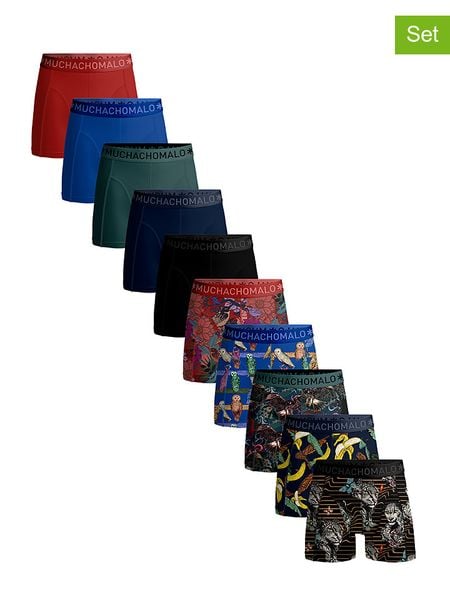 Muchachomalo Bokserki (10 par) w różnych kolorach rozmiar: XXL. Bokserki męskie Muchachomalo, bez wzorów. Za 289.95 zł.