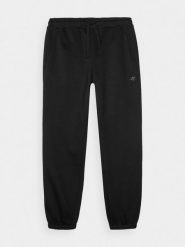 4F Spodnie dresowe joggery męskie - czarne S. Czarne spodnie dresowe męskie 4f, bez wzorów, z bawełny. Za 149.99 zł.