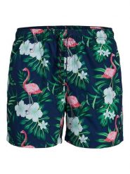 Jack & Jones Szorty kąpielowe "Maui" w kolorze granatowo-zielonym rozmiar: XL. Niebieskie szorty sportowe męskie Jack & Jones, xl, z materiału, outdoorowe. Za 66.00 zł.
