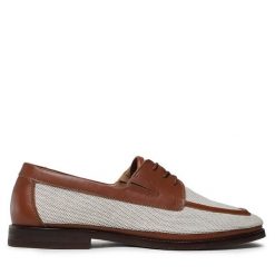 Półbuty GINO ROSSI. Brązowe półbuty męskie Gino Rossi, bez zapięcia. Za 329.99 zł.