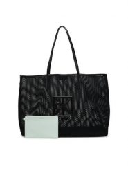 Calvin Klein Torebka Emblem Mesh Xl Tote LV04F3422G Czarny. Czarne torebki klasyczne damskie CALVIN KLEIN, bez wzorów, z materiału, bez dodatków. Za 569.99 zł.