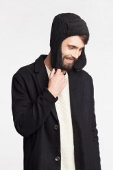 Czapka Męska Uszatka PaMaMi Ciemnoszara. Czapki męskie na zimę, bez wzorów. Za 82.43 zł.