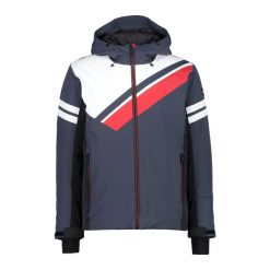 Kurtka narciarska męska CMP 31W0097. Szare kurtki męskie CMP, na zimę, l, bez wzorów, sportowe, bez kaptura. Za 759.99 zł.