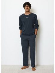 Marc O´Polo Bodywear Koszulka piżamowa w kolorze granatowym rozmiar: L. Niebieskie koszulki polo męskie l, bez wzorów, z bawełny, bez ramiączek. Za 99.95 zł.
