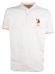 U.S. Polo Assn. Koszulka polo w kolorze białym rozmiar: L. Białe koszulki polo męskie U.S. Polo Assn., l, bez wzorów, z bawełny, bez ramiączek. Za 118.56 zł.
