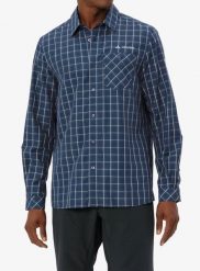 Koszula turystyczna męska Vaude Albsteig LS Shirt III. Zielone koszule męskie Vaude, l, bez wzorów, z lyocellu, bez kołnierzyka, bez ramiączek. Za 235.39 zł.