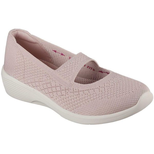 Baleriny damskie Skechers Arya Lovesome. Czerwone baleriny damskie Skechers, bez wzorów, bez obcasa. Za 390.00 zł.