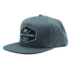 Czapka Trucker – Płaski Daszek – Snapback / Dorośli / Jeden Rozmiar (Szary). Szare czapki męskie SURF MONKEY, bez wzorów, z bawełny. Za 139.95 zł.