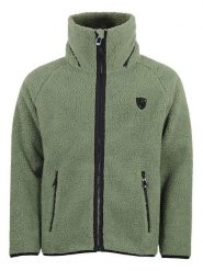 Peak Mountain Kurtka polarowa "Camay" w kolorze zielonym rozmiar: XL. Zielone kurtki męskie Peak Mountain, xl, bez wzorów, z polaru, bez kaptura. Za 240.99 zł.