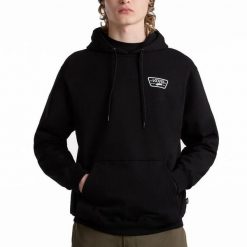 Bluza Mężczyzna Vans Full Patch czarny. Czarne bluzy bez kaptura męskie Vans, l, z bawełny. Za 449.99 zł.