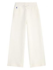 Polo Ralph Lauren Spodnie dresowe 313A96088002 Biały Wide Leg. Białe spodnie dziewczęce Polo Ralph Lauren, z bawełny. Za 469.99 zł.