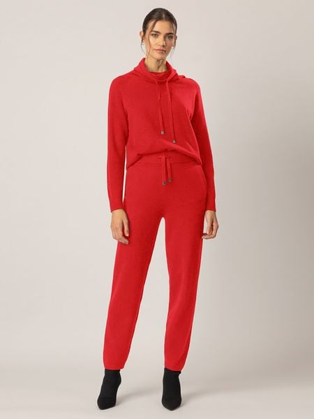 APART Spodnie w kolorze czerwonym rozmiar: 42. Czerwone spodnie materiałowe damskie Apart, bez wzorów, z kaszmiru, z podwyższonym stanem. Za 226.24 zł.