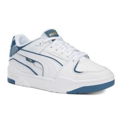 Buty PUMA Slipstream Bball Denim. Białe buty sportowe na co dzień damskie Puma, bez wzorów, z denimu. Za 249.99 zł.