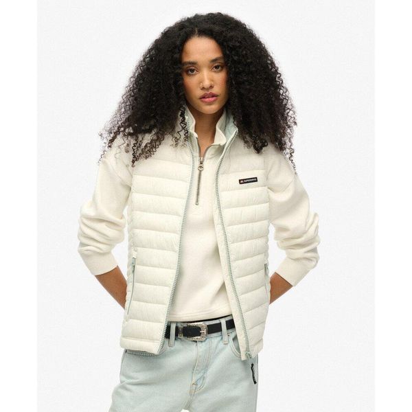 Damska kurtka puchowa Superdry Fuji Lite Padded. Szare kurtki damskie Superdry., bez wzorów, z puchu, bez kaptura. W wyprzedaży za 303.50 zł.