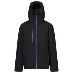 Męska Wodoodporna Kurtka Ocieplana Navigate. Czarne kurtki męskie Regatta, m, bez wzorów, z materiału, z kapturem. Za 435.99 zł.