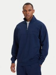 Tommy Hilfiger Bluza Essential UM0UM03909 Granatowy Regular Fit. Niebieskie bluzy bez kaptura męskie Tommy Hilfiger, l, z bawełny. Za 329.99 zł.