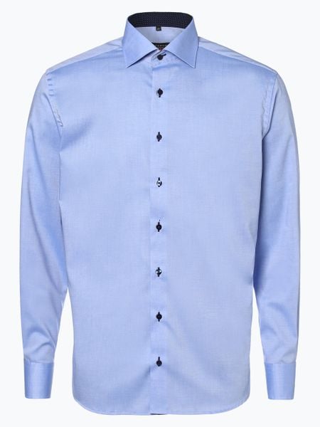 Eterna Modern Fit Koszula niewymagająca prasowania Mężczyźni Modern Fit Bawełna niebieski, 48. Niebieskie koszule męskie Eterna Modern Fit, m, bez wzorów, z bawełny, bez kołnierzyka, bez ramiączek. Za 299.95 zł.