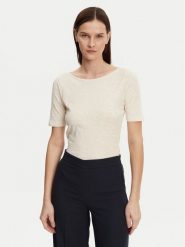 Marc O'Polo Bluzka 502 2261 51399 Beżowy Regular Fit. Brązowe bluzki damskie Marc O´Polo, xs, bez wzorów, z bawełny, bez ramiączek. Za 109.99 zł.