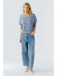 Oui Sweter w kolorze karmelowo-niebieskim rozmiar: 34. Brązowe swetry klasyczne damskie Oui, z wełny, bez kołnierzyka. Za 249.17 zł.