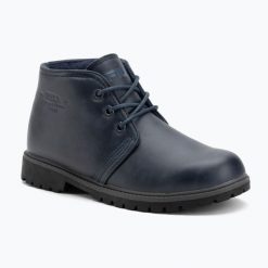 Buty męskie FILA Cesane Mid. Niebieskie buty wizytowe męskie Fila, z materiału, bez zapięcia. Za 209.99 zł.