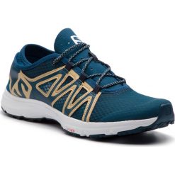Buty SALOMON - Crossamphibian Swift 2 406832 27 V0 Poseidon/Taos Taupe/Ebony. Zielone buty sportowe na co dzień męskie Salomon, z materiału, bez zapięcia, do biegania. W wyprzedaży za 259.00 zł.