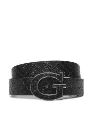 Guess Pasek Męski BMGGDB P4435 Czarny. Czarne paski męskie Guess, z aplikacjami, ze skóry. Za 199.99 zł.