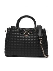 Guess Torebka Nadira HWQG84 24060 Czarny. Czarne torebki klasyczne damskie Guess, z aplikacjami, ze skóry, bez dodatków. Za 469.99 zł.