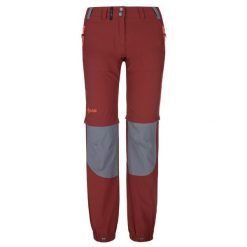 Damskie techniczne spodnie outdoorowe Kilpi HOSIO-W. Czerwone spodnie dresowe damskie Kilpi, l, bez wzorów. Za 318.77 zł.