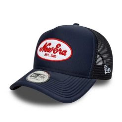 Czapka Trucker New Era Oval Foam Patch. Niebieskie czapki męskie New Era, bez wzorów. Za 226.50 zł.