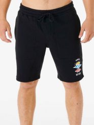 Rip Curl Szorty dresowe w kolorze czarnym rozmiar: M. Czarne szorty męskie Rip Curl, z dresówki, bez kołnierzyka. Za 87.81 zł.