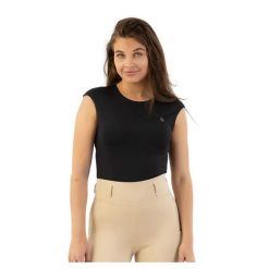 Damski tank top BR Equitation Klaske. Niebieskie topy sportowe damskie BR, s, bez wzorów, bez ramiączek. Za 248.00 zł.