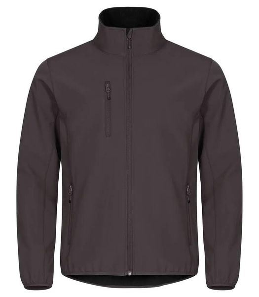 Clique Classic Softshell Jacket – 96% Poliester Recyklingowy, Męska. Szare kurtki softshell damskie CLIQUE, m, bez wzorów, z poliesteru, bez kaptura. Za 265.63 zł.