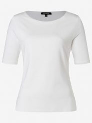 More & More Koszulka w kolorze białym rozmiar: 46. Białe bluzki damskie MORE & MORE, bez wzorów, bez kołnierzyka. Za 56.79 zł.