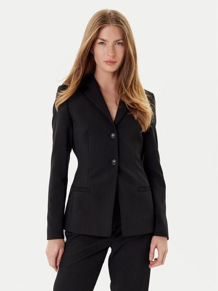 HUGO Marynarka Alirani 50542616 001 Czarny Regular Fit. Czarne marynarki i żakiety damskie Hugo, bez wzorów, z syntetyku. Za 819.99 zł.