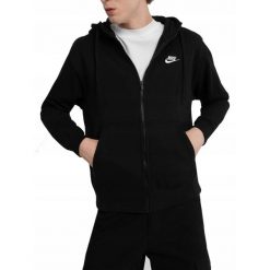 Bluza dresowa męska NIKE NSW CLUB z kapturem. Czarne bluzy z kapturem męskie Nike, m, z dresówki. Za 318.99 zł.