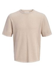 Jack & Jones Sweter "Jorcassis" w kolorze beżowym rozmiar: XL. Brązowe swetry męskie Jack & Jones, xl, bez wzorów, z bawełny, bez kołnierzyka. Za 74.99 zł.