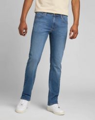 MESKIE SPODNIE LEE DAREN ZIP FLY MID WORN IN 112328808. Spodnie materiałowe męskie Lee, bez wzorów, z jeansu. Za 219.99 zł.