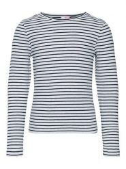 Vero Moda Girl Koszulka w kolorze granatowo-białym rozmiar: 122/128. Białe koszulki dziewczęce Vero Moda Girl, bez wzorów, z bawełny, bez ramiączek. Za 53.75 zł.