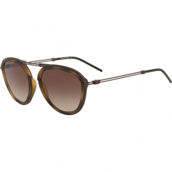 Emporio Armani - Okulary. Szare okulary przeciwsłoneczne męskie Emporio Armani, z materiału. W wyprzedaży za 399.90 zł.