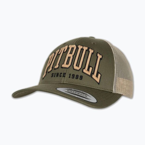 Czapka z daszkiem męska Pitbull Mesh "Pitbull Norton" Trucker Low Profile. Zielone czapki męskie PITBULL, bez wzorów, z elastanu, eleganckie. Za 119.99 zł.