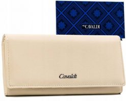 Portfel damski 4U Cavaldi GD22-DNM beżowy. Brązowe portfele damskie 4U Cavaldi, bez wzorów, ze skóry ekologicznej. Za 44.00 zł.