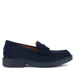 Mokasyny Geox. Niebieskie mokasyny damskie Geox. Za 309.99 zł.