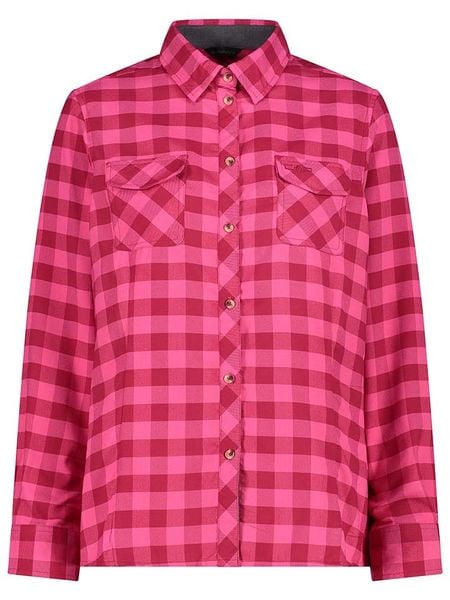 CMP Koszula funkcyjna w kolorze różowym rozmiar: 42. Różowe koszule damskie CMP, bez wzorów, z materiału, sportowe, bez kołnierzyka, bez ramiączek. Za 113.63 zł.