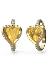 Guess Kolczyki JUBE04 613JW Złoty. Żółte kolczyki damskie Guess, metalowe. Za 129.99 zł.