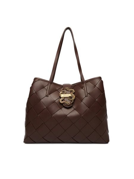 Just Cavalli Torebka 80RA4BM2 ZSD88 Brązowy. Brązowe torebki klasyczne damskie Just Cavalli, bez wzorów, ze skóry, bez dodatków. Za 939.99 zł.