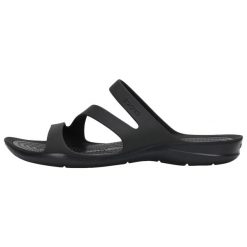 Sandały damskie sportowe Crocs SWIFTWATER SANDAL. Brązowe sandały damskie Crocs, bez wzorów, z materiału, bez obcasa. W wyprzedaży za 149.00 zł.