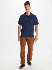 Marmot Koszulka polo "Windridge" w kolorze granatowym rozmiar: M. Niebieskie koszulki polo męskie Marmot, m, bez wzorów, z materiału, bez ramiączek. Za 105.63 zł.